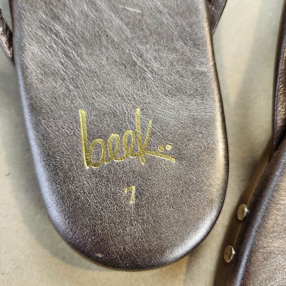 beek Black Leather Sandals - Picture 3 of 5